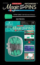 Magic Pins Flat Head Patchwork Extra Long - 50 pieces