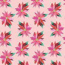Magical Season Painterly Poinsettia - Light Pink enhanced with Pearlescent