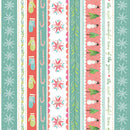 Magical Season Painterly Stripe - Multi enhanced with Pearlescent