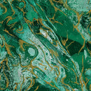 Marbled Earth Metallic - Emerald