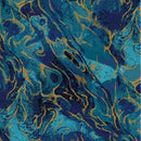 Marbled Earth Metallic - Prussian