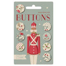 Merry Little Christmas Buttons 0.47"  - 8 pcs