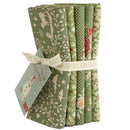 Merry Little Christmas FQ Bundle - 5 pcs Green