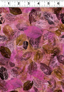 Midnight Dreams Leaves - Raspberry