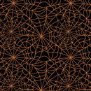 Midnight Masquerade Vintage Spider Web - Black/Orange