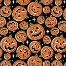 Midnight Masquerade Vintage Tossed Pumpkins - Black/Orange