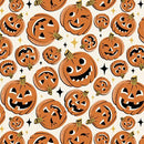 Midnight Masquerade Vintage Tossed Pumpkins - Ecru/Orange
