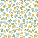 Montgomery Mountain Charm Moutain Flower Toss - Teal/White