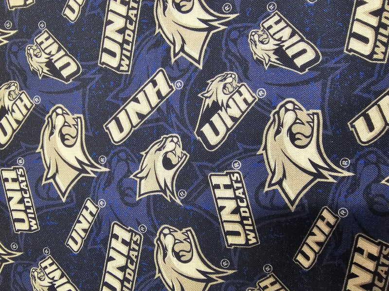 NCAA-UNH University of New Hampshire Wlidcats Tone on Tone Cotton