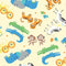 Noah's Journey Two by Two Animals - Yellow