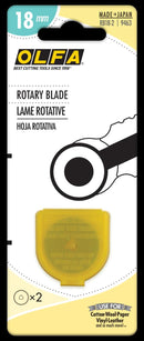 OLFA 18mm Rotary Blades 2PK