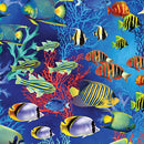 Oceana 108" Wideback Jewel of the Sea - Multi  108" x 23" pre -cut piece