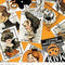 Old Made Scattered Cards Orange