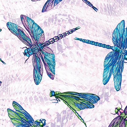 On Dragonfly Wings Large Dragonflies - Light Lavender