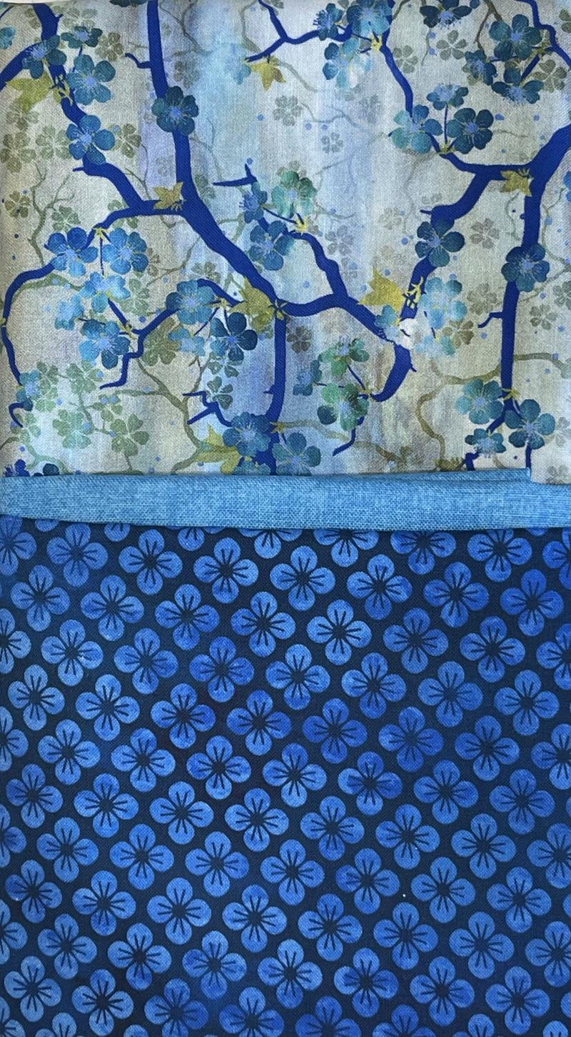 Oriental Gardens - Blue  Pillowcase Kit