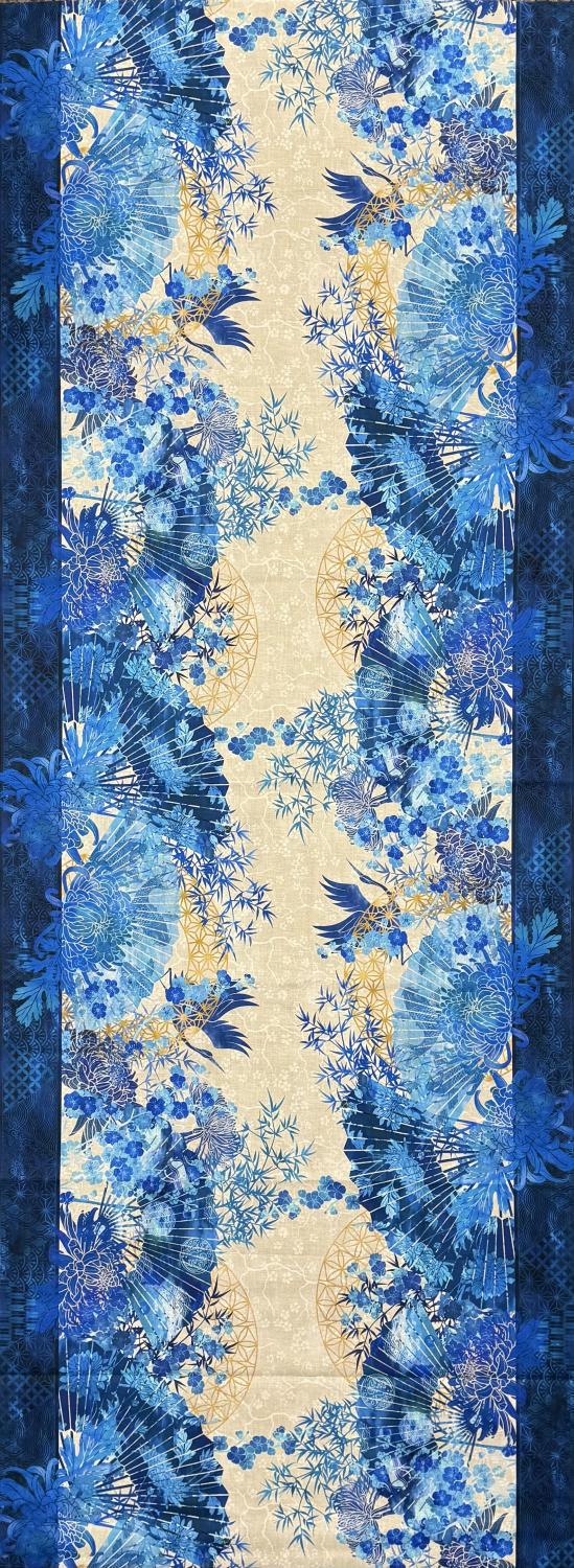 Oriental Gardens - Blue Table Runner Kit