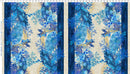 Oriental Gardens Fan Stripe - Blue