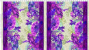 Oriental Gardens Fan Stripe - Purple