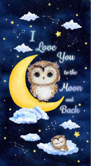 Owl Always Love You 24" Panel - Navy