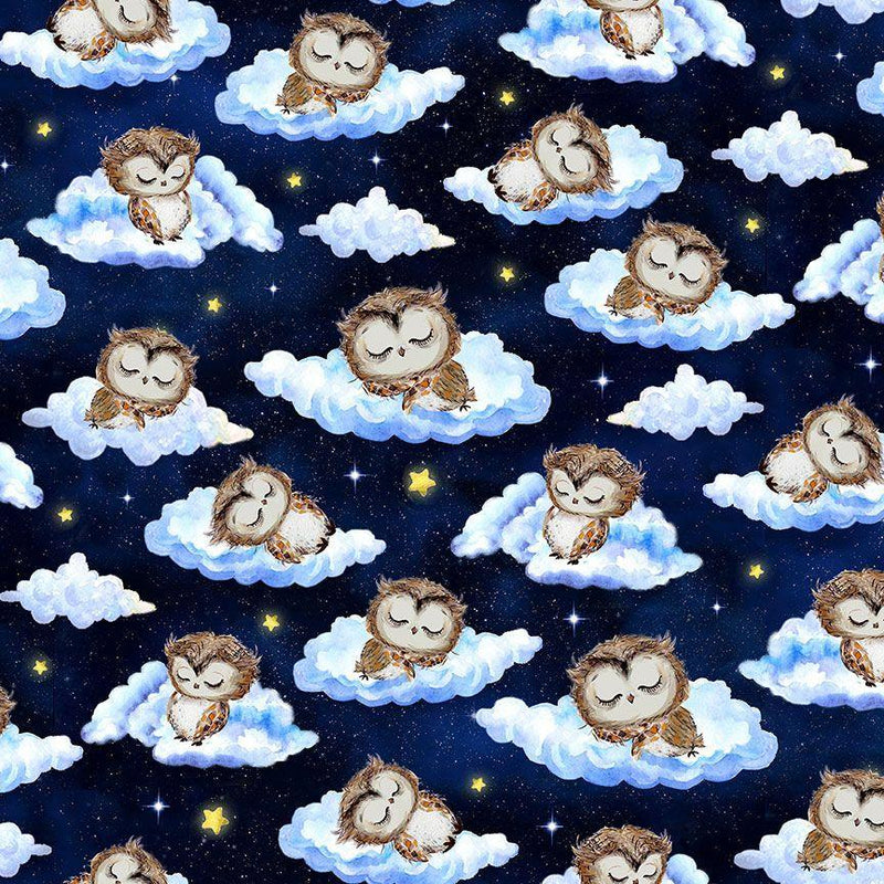 Owl Always Love You Owls on Clouds - Navy