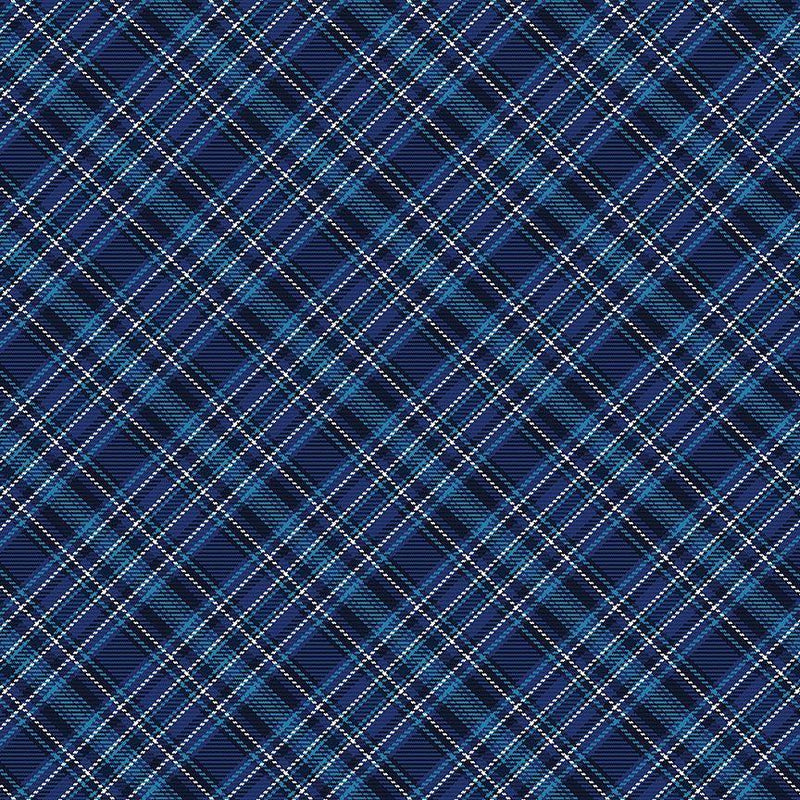 Owl Always Love You Tartan Plaid - Navy