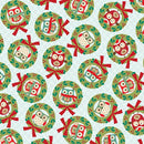 Owl Be Home for Christmas Wreath Owls - Sky