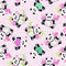 Panda Party Tossed Pandas - Pink