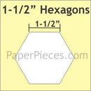 Paper Hexagons 1.5" - 300 pcs
