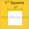 Paper Square 1" 150 pcs