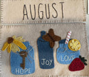 Patch Abilities- MM13-8 August Monthly BOM Calendar Series Wool Kit