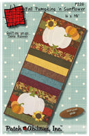 Patchabilities Fall Pumpkin & Sunflower Pattern P226