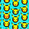 Pokemon Pikachu Faces Expressions - Aqua