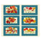 Poppy Dreams 36" Placemat Panel - Teal