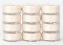 Precision Polyester Class 15 Bobbins - Ivory