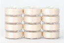 Precision Polyester L Style Bobbins - Ivory