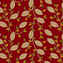 Quiet Grace Fancy Leaves - Cranberry