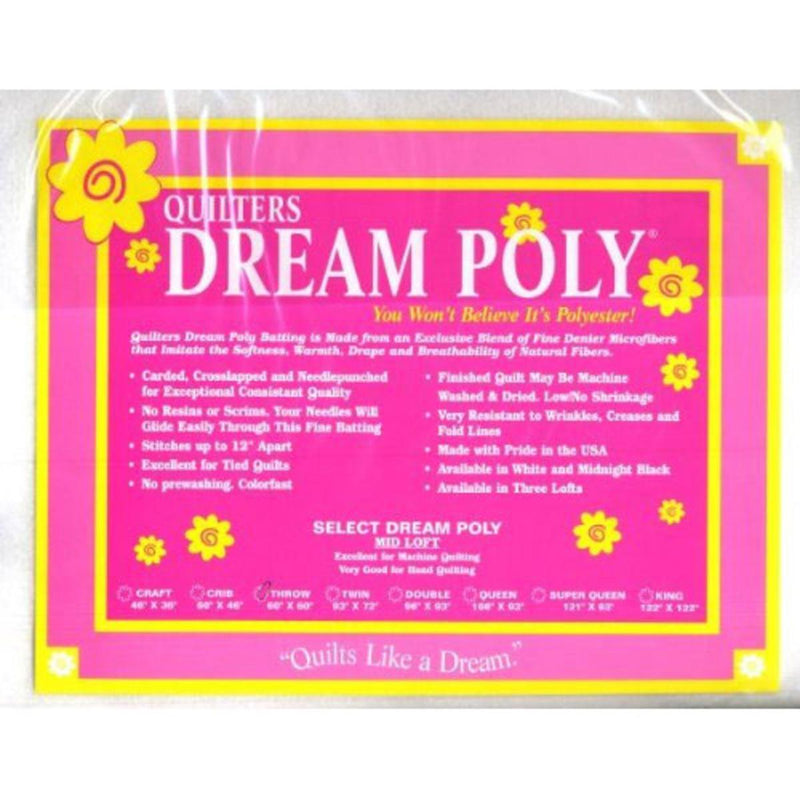 Quillter's Dream  Poly Select White Double 93 x 96