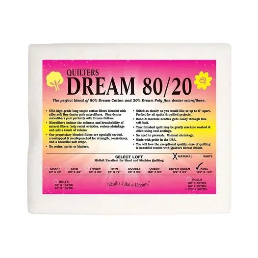 Quilters Dream 80/20 Natural Queen 93"x 108"