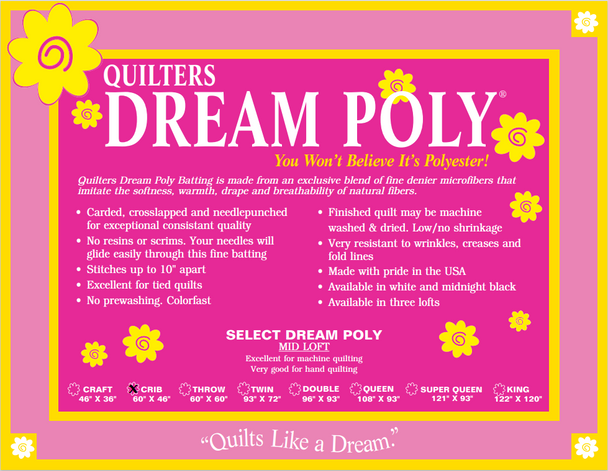 Quilters Dream Poly Select Crib 46" x 60"