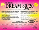 Quilters Dream White Cotton Blend 80/20 BTR 93 x 30 ROLL BTR