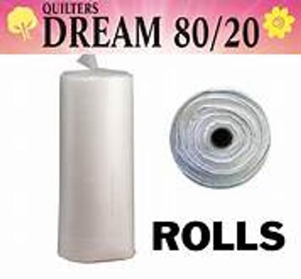 Quilters Dream White Cotton Blend 80/20 BTY 93 x 30 ROLL BTR
