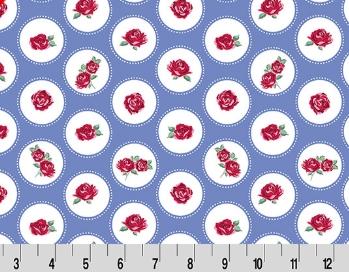 Quilting Cuddle Cottage Rose Lane Brighton - Blue Bonnet