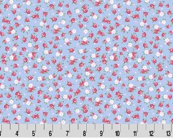 Quilting Cuddle Cottage Rose Lane Kensington - Blue Bonnet