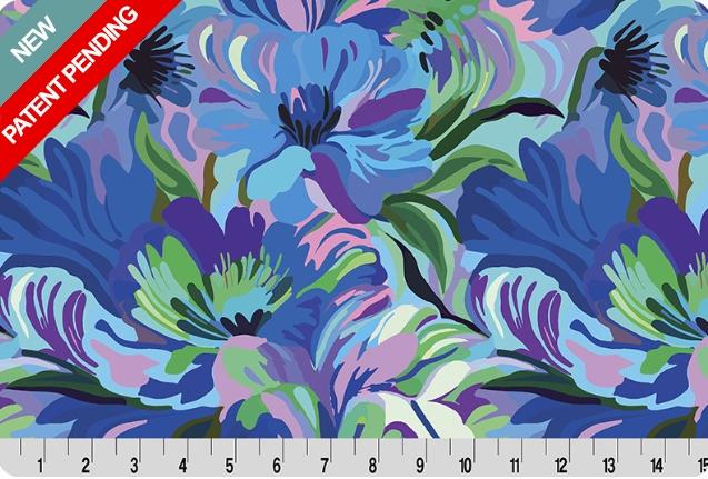 Quilting Cuddle Wanderlust Florals - Blue