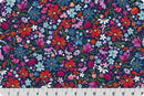 Quilting Cuddle Whispering  Blooms Mystical - Navy