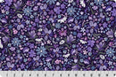 Quilting Cuddle Whispering  Blooms Mystical - Purple