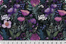 Quilting Cuddle Whispering  Blooms Secret Garden - Purple