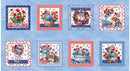 Red,White & Sweet 24" Block Panel - Blue