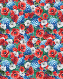 Red,White & Sweet Americana Flowers - Multi