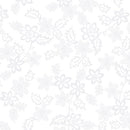 Rhapsody in White Dotted Blossoms - White